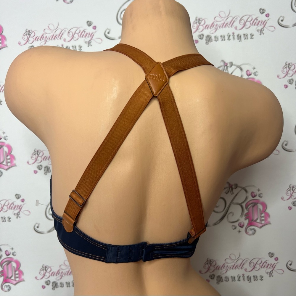 Marlies Dekkers criss-cross back bra Marlies Dekkers Calamity Jane Pushup Blue - Picture 11 of 16